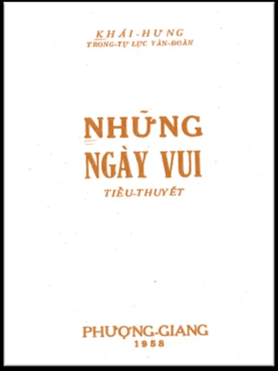 Bìa sách Những Ngày Vui