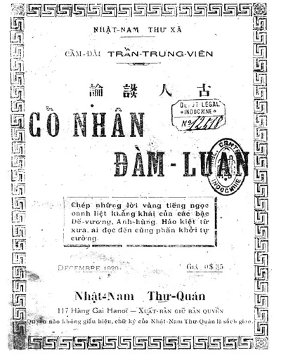 Bìa sách Cổ Nhân Đàm Luận - Cầm Đài & Trần Trung Viên