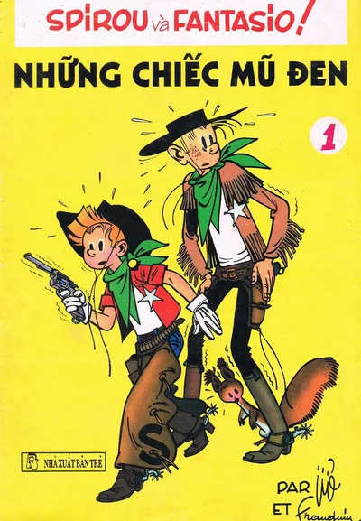 Bìa sách Phan Tân và Sĩ Phú (Spirou và Fantasio)