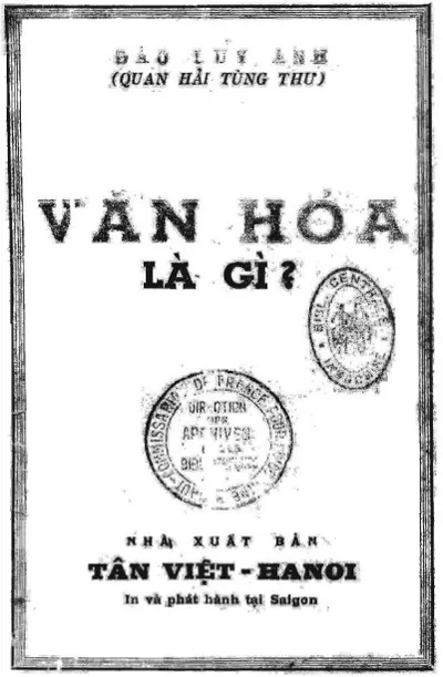 Bìa sách Văn Hóa Là Gì? - Đào Duy Anh