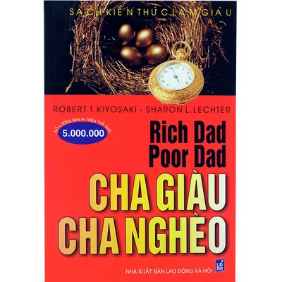 Bìa sách Dạy Con Làm Giàu: Cha Giàu Cha Nghèo