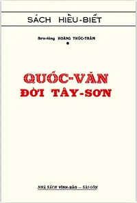 Bìa sách Quốc Văn Đời Tây Sơn